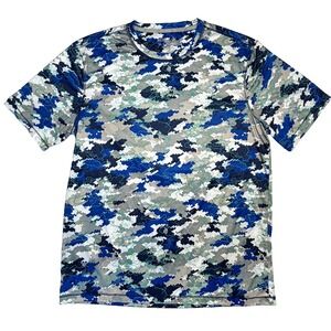 Reel Legends Men's Medium Performance Clothing Reel Tec Blue Digital Camo